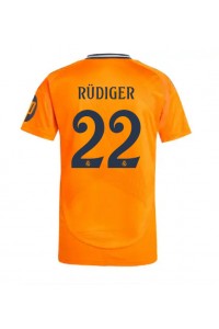 Real Madrid Antonio Rudiger #22 Voetbaltruitje Uit tenue 2024-25 Korte Mouw